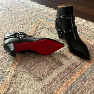 Christian Louboutin Black Heeled Booties
